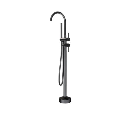 SaniSupreme Badkraan AquaVario® Gunmetal vrijstaand model met handdouche Gunmetal