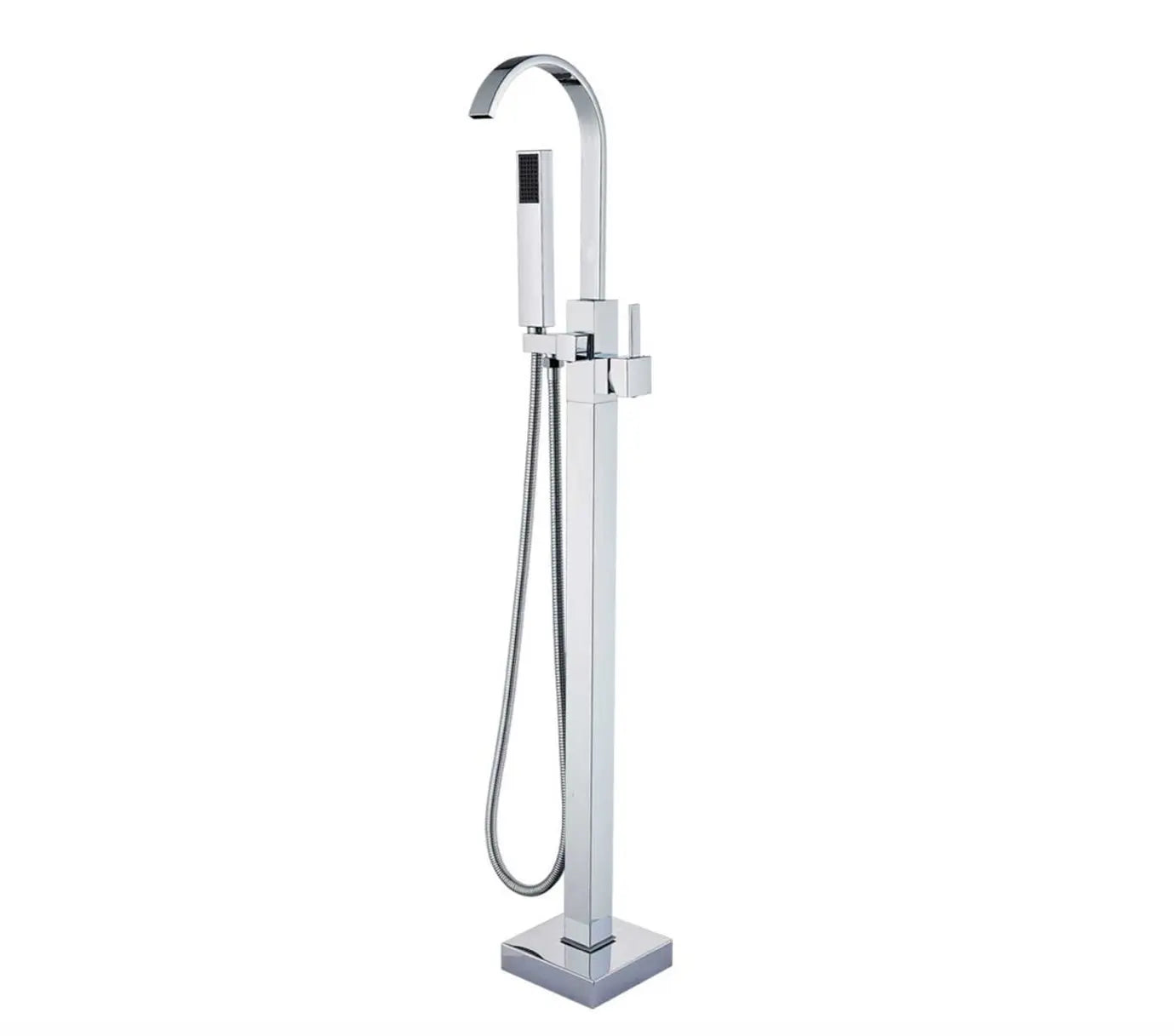 SaniSupreme® Badkraan Florence vrijstaand model met handdouche chroom glans