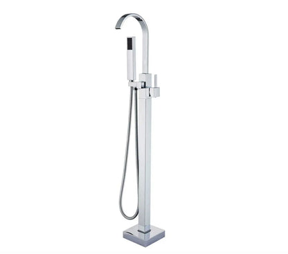 SaniSupreme® Badkraan Florence vrijstaand model met handdouche chroom glans
