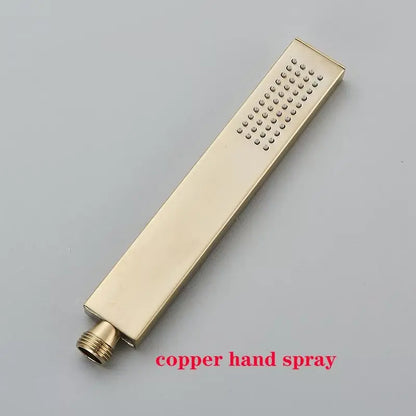 SaniSupreme® Badkraan Luca vrijstaand model met handdouche goud geborsteld