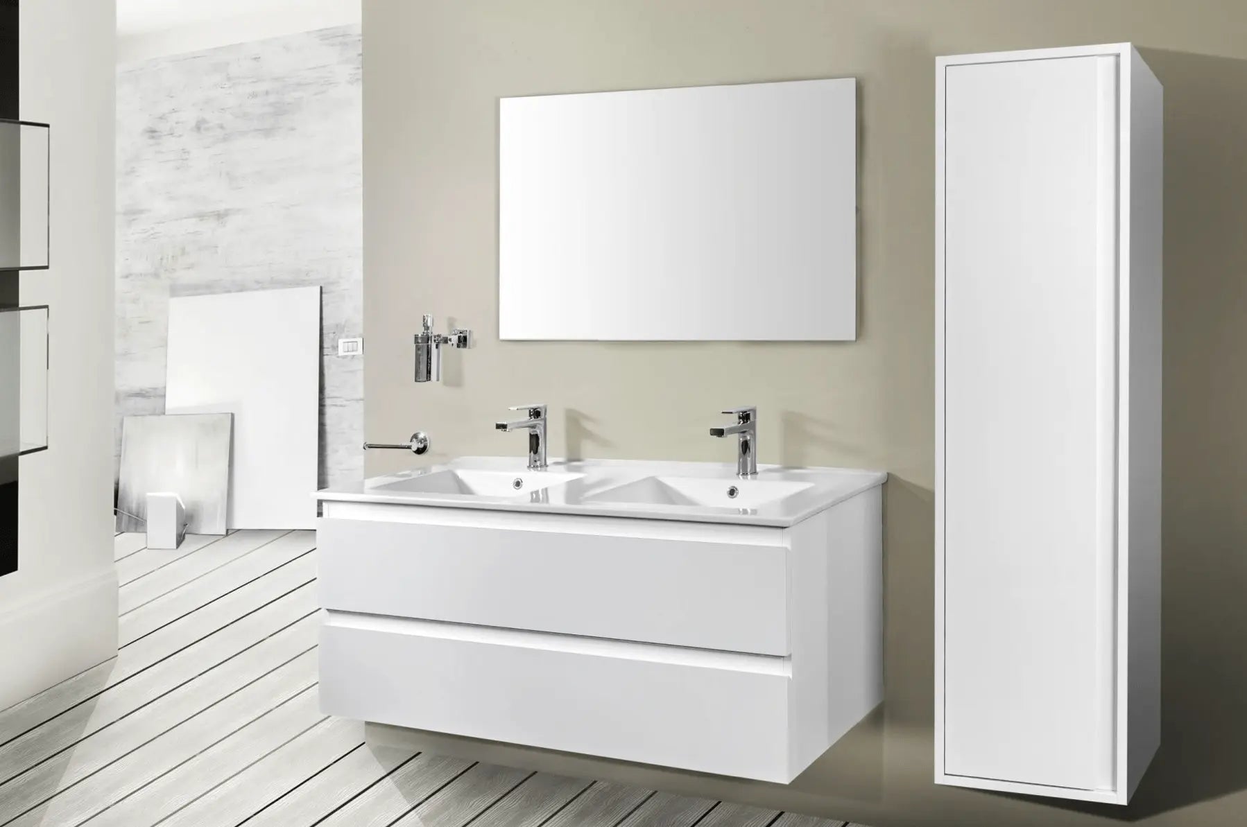 SaniSupreme® Badmeubel Onderkast Monaco 120 mat wit