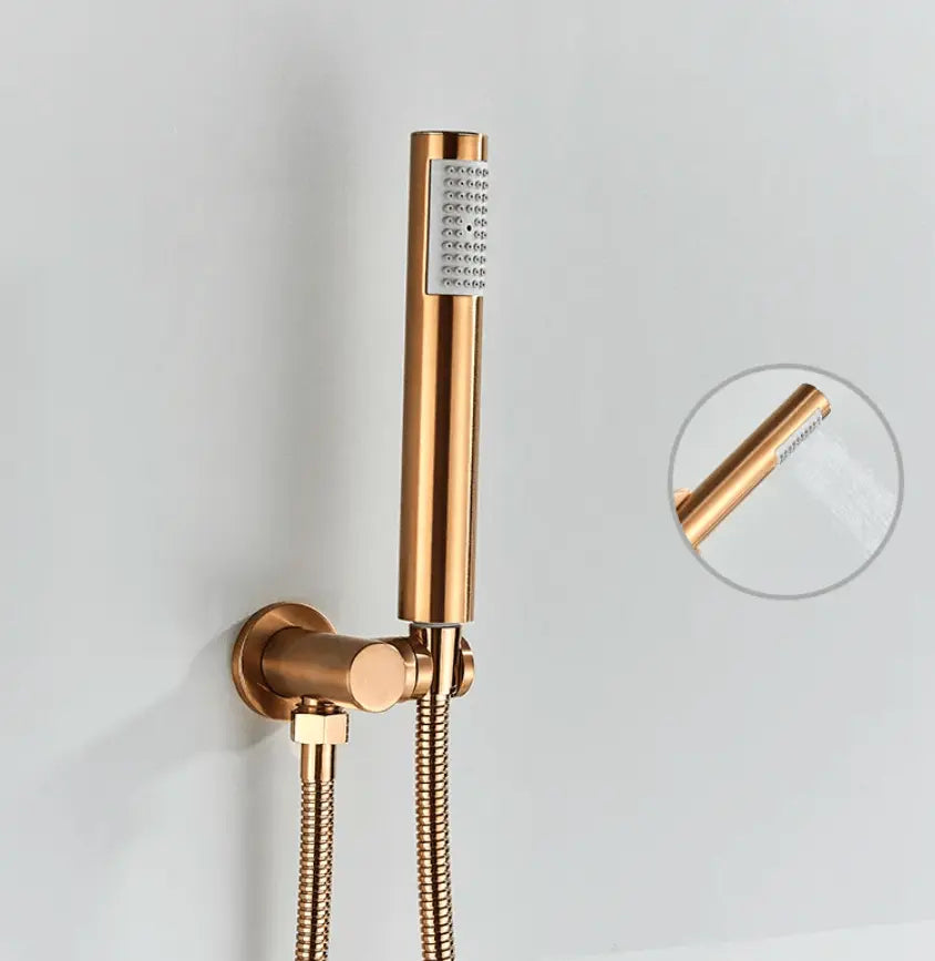 SaniSupreme Badset Doucheset Yosemite Inbouw Badkraan 21cm en Handdouche Koper 2 weg