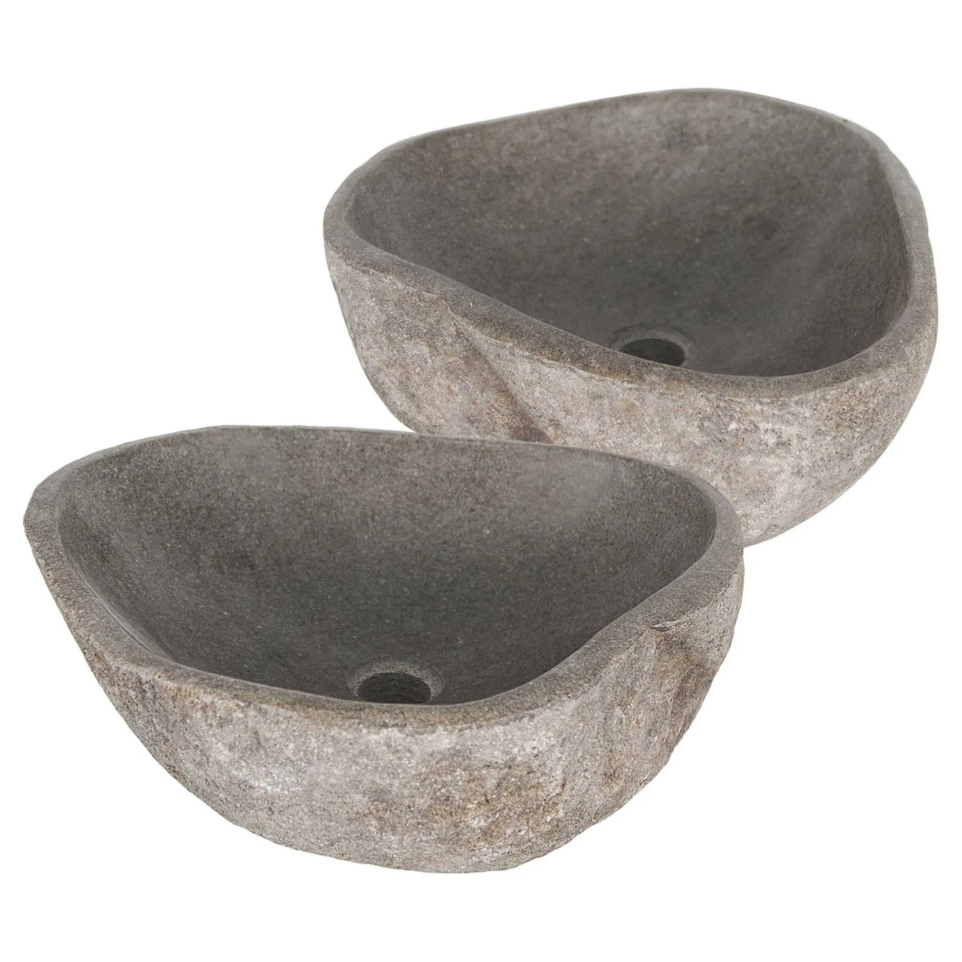 Sanisupreme Bangkok waskom 40x50cm riviersteen grijs Set van 2