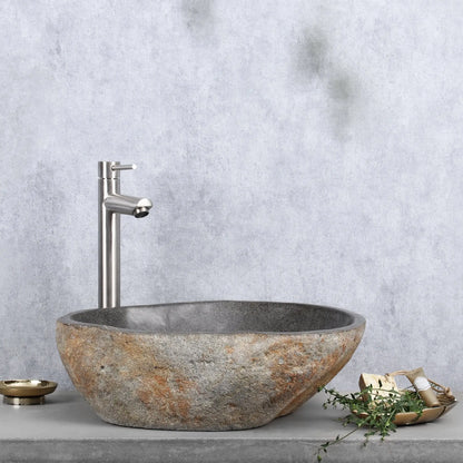 Sanisupreme Bangkok waskom 40x50cm riviersteen grijs Set van 2