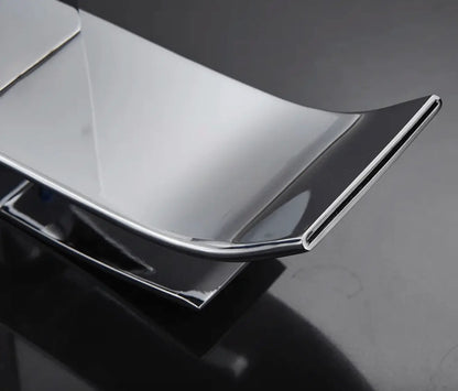 SaniSupreme Bari wastafelkraan opbouw laag model brede uitloop chroom