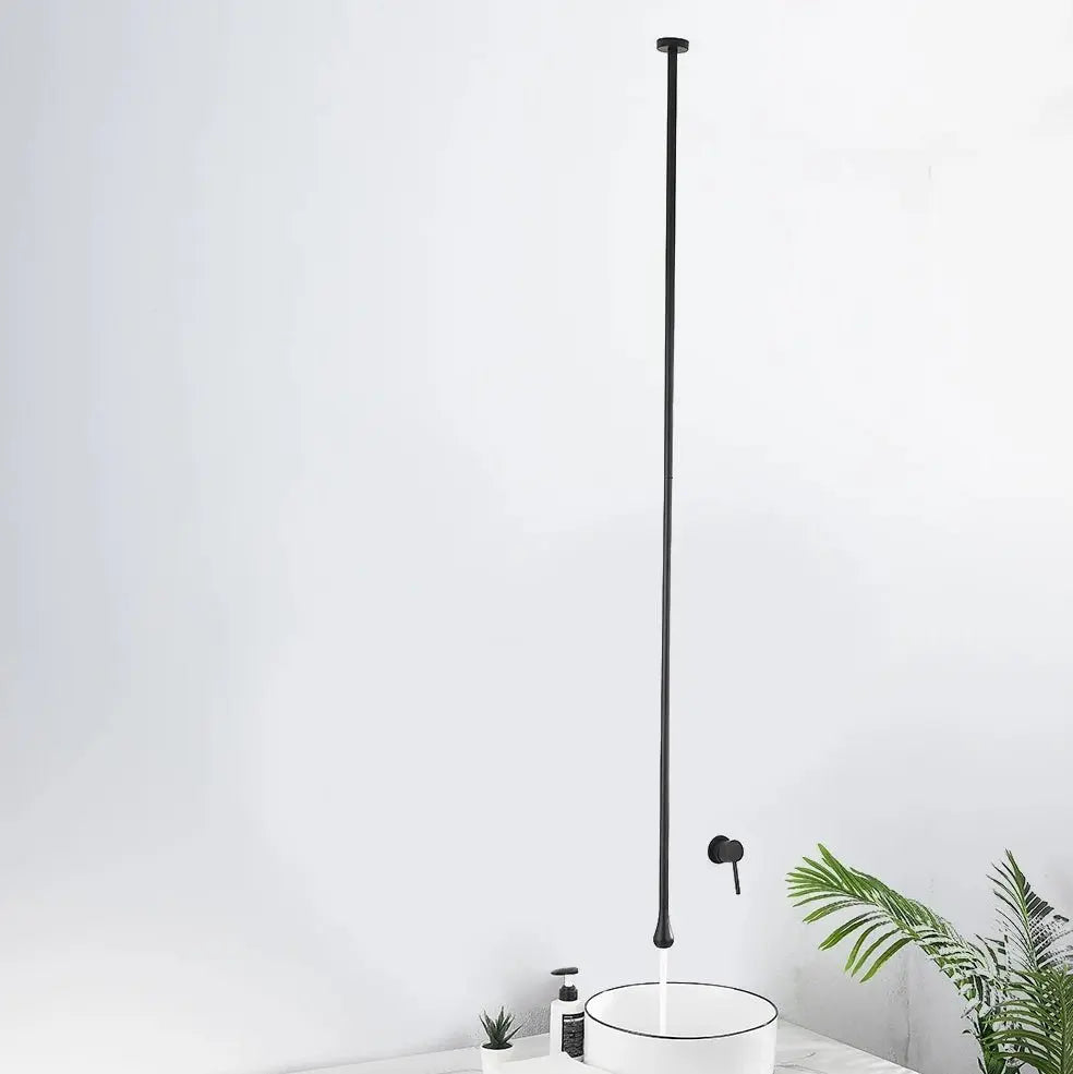 Sanisupreme Biarritz Classico Premium Wastafelkraan zwevend plafond - inbouw met wandbediening goud glans