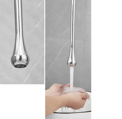 Sanisupreme Biarritz Classico Premium Wastafelkraan zwevend plafond - inbouw met wandbediening goud glans