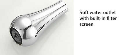 Sanisupreme Biarritz Classico Premium Wastafelkraan zwevend plafond - inbouw met wandbediening goud glans