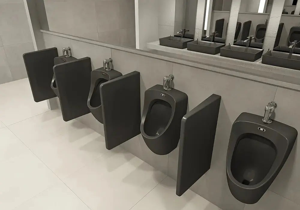 SaniSupreme Bocchi Urinoir Scheidingswand Mat Wit