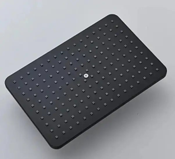 SaniSupreme Bolzano LCD Thermostatisch opbouw doucheset 19 x 29 cm. regendouche mat zwart