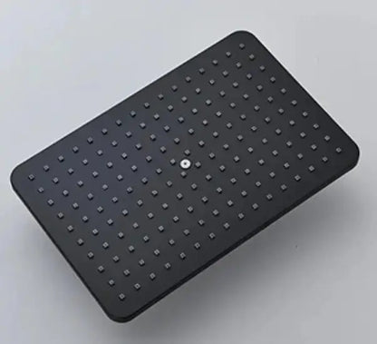 SaniSupreme Bolzano LCD Thermostatisch opbouw doucheset 19 x 29 cm. regendouche mat zwart