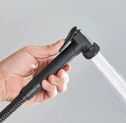 SaniSupreme Bolzano LCD Thermostatisch opbouw doucheset 19 x 29 cm. regendouche mat zwart