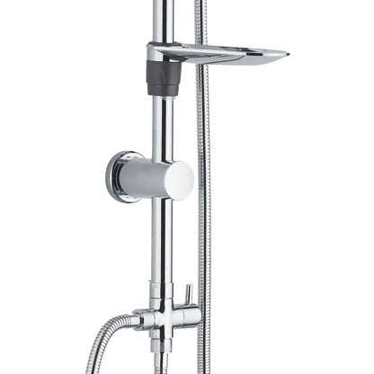 SaniSupreme Bordeaux opbouw bad doucheset 2 weg zonder mengkraan rond chroom