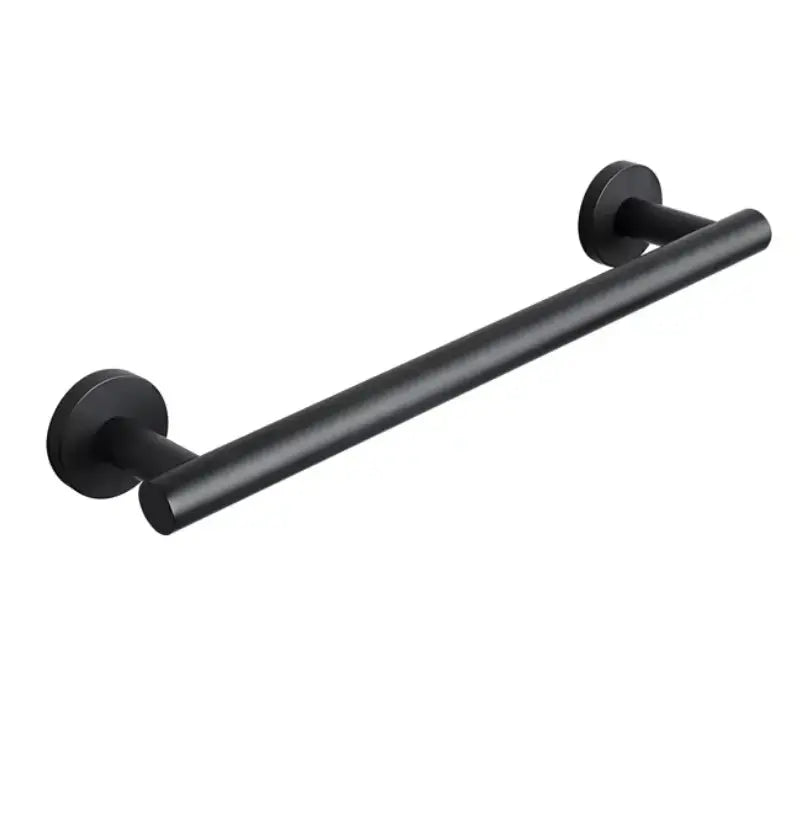 SaniSupreme Brasil Badkamer handdoekrek handdoekstang mat zwart rond 40 cm.