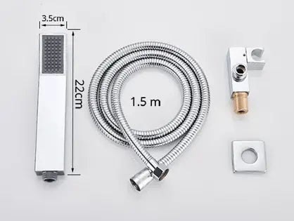 SaniSupreme Brasil complete inbouw handdoucheset messing zware kwaliteit chroom glans