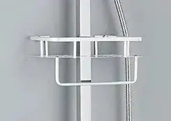 SaniSupreme California Premium opbouw bad doucheset met baduitloop 4 weg 30 cm. regendouche chroom vierkant