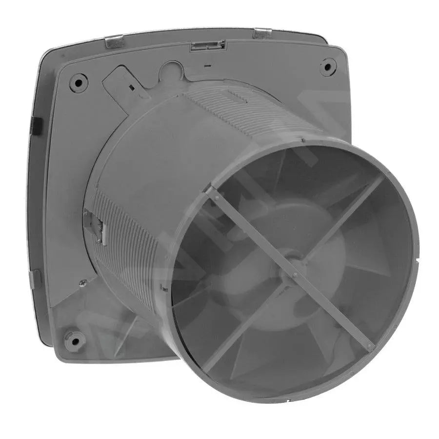 SaniSupreme Cata X - Mart Timer - Axiale ventilator voor badkamer X - MART 10, 15W, buis 100 mm RVS