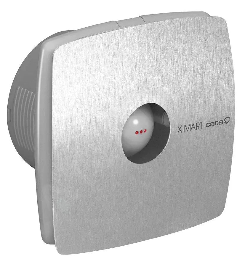 SaniSupreme Cata X - Mart Timer - Axiale ventilator voor badkamer X - MART 10, 15W, buis 100 mm RVS