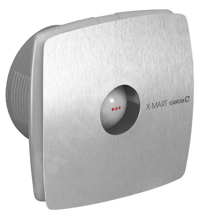 SaniSupreme Cata X - Mart Timer - Axiale ventilator voor badkamer X - MART 10, 15W, buis 100 mm RVS