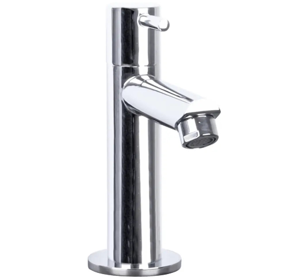 SaniSupreme chroom koudwater kraan/fonteinkraan toilet rechte uitloop