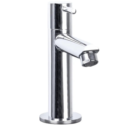 SaniSupreme chroom koudwater kraan/fonteinkraan toilet rechte uitloop