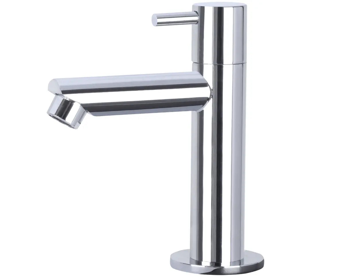 SaniSupreme chroom koudwater kraan/fonteinkraan toilet rechte uitloop