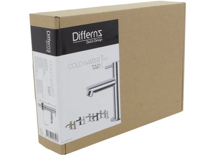 SaniSupreme chroom koudwater kraan/fonteinkraan toilet rechte uitloop