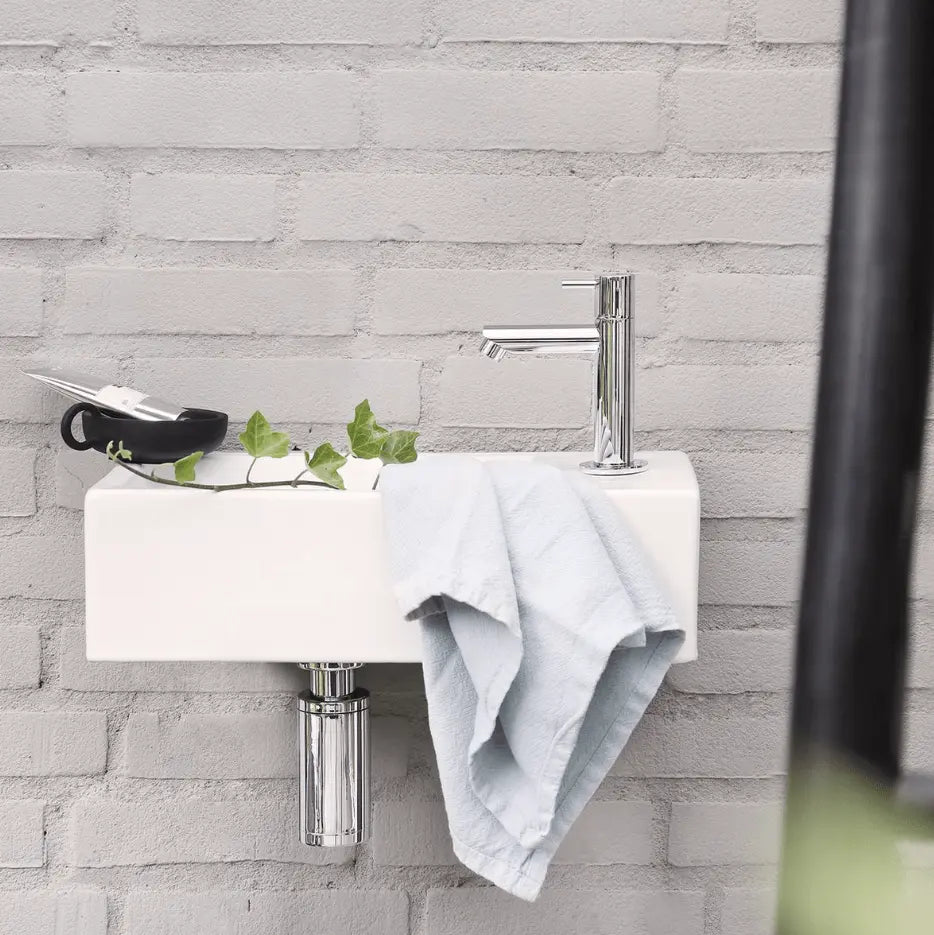 SaniSupreme chroom koudwater kraan/fonteinkraan toilet rechte uitloop