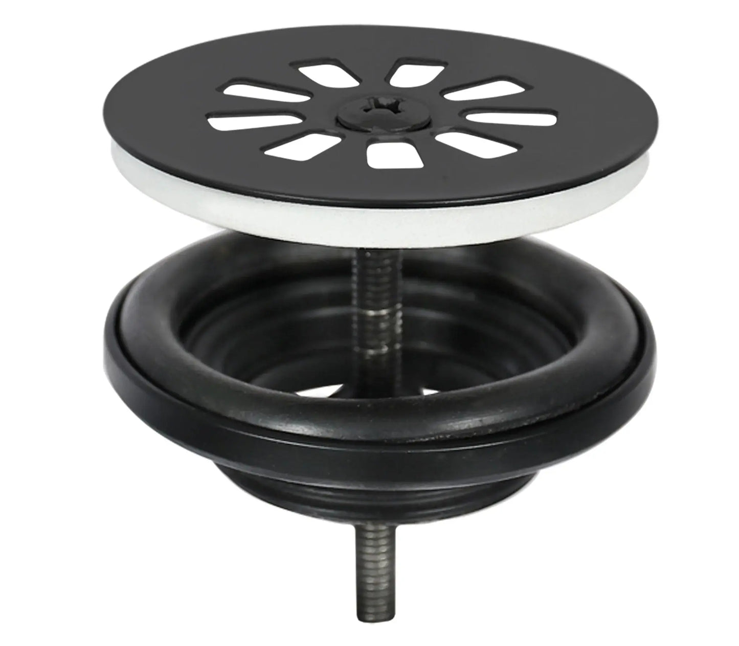 SaniSupreme - Cleo Fonteinset – Beton donkergrijs – Kraan gebogen mat zwart