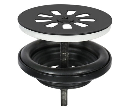 SaniSupreme - Cleo Fonteinset – Beton donkergrijs – Kraan gebogen mat zwart