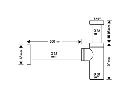SaniSupreme - Cleo Fonteinset – Beton donkergrijs – Kraan gebogen mat zwart