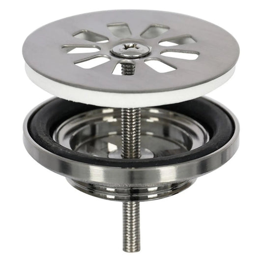Sanisupreme Clickwaste afvoerplug voor fontein en waskommen toilet rvs mat chroom
