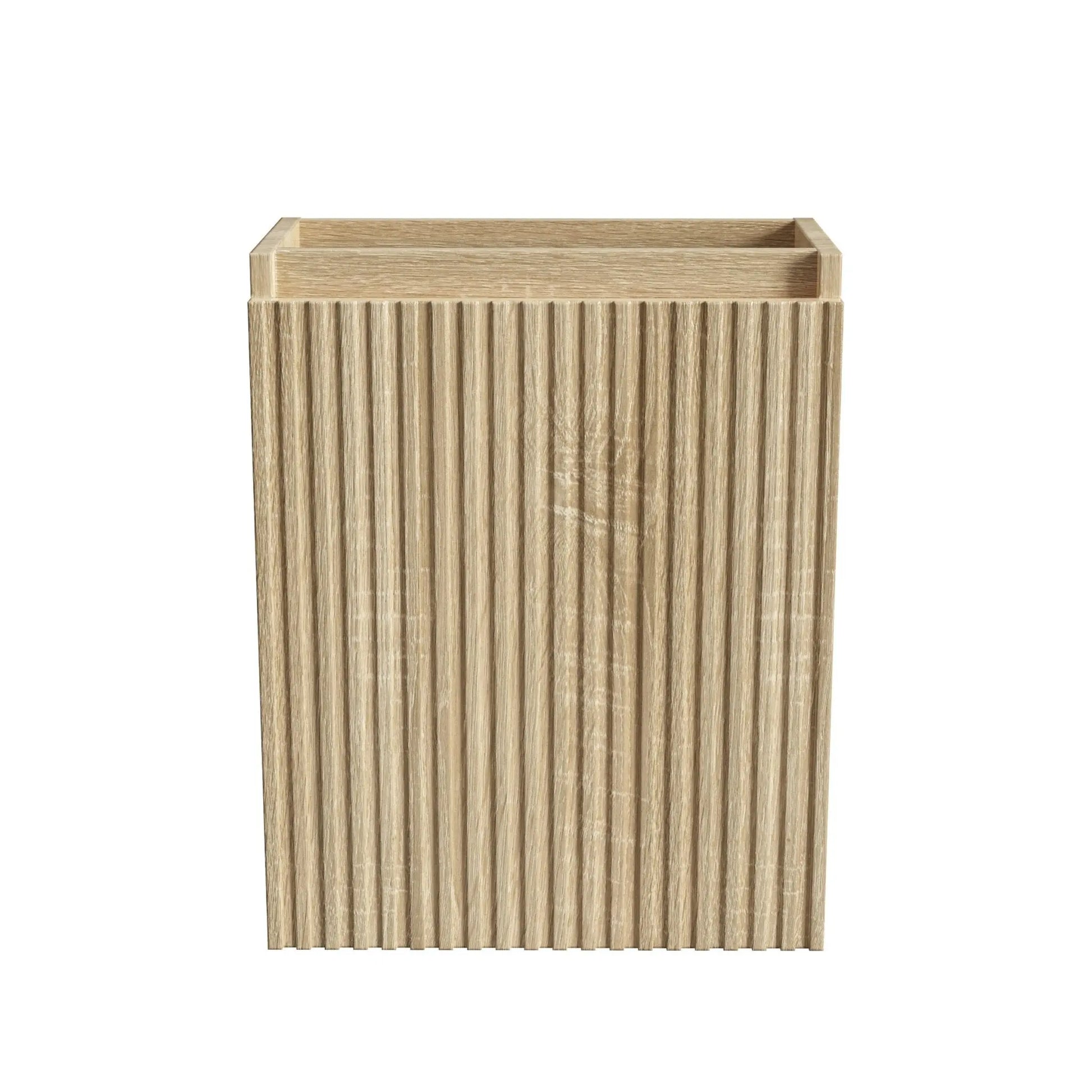 SaniSupreme Complete Fonteinset Licht Eiken onderkast Zwart