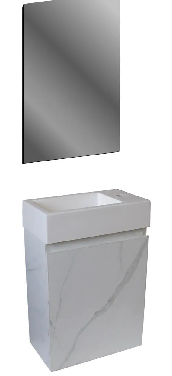 SaniSupreme Complete Fonteinset Marmer onderkast