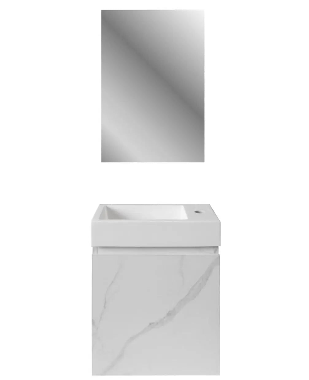 SaniSupreme Complete Fonteinset Marmer onderkast