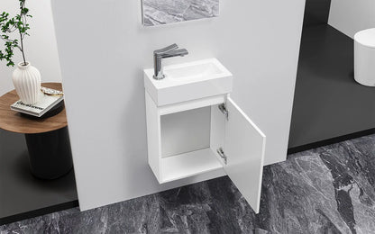 Sanisupreme complete toiletmeubelset Zyro 40,5X22,5 cm Glanzend Wit