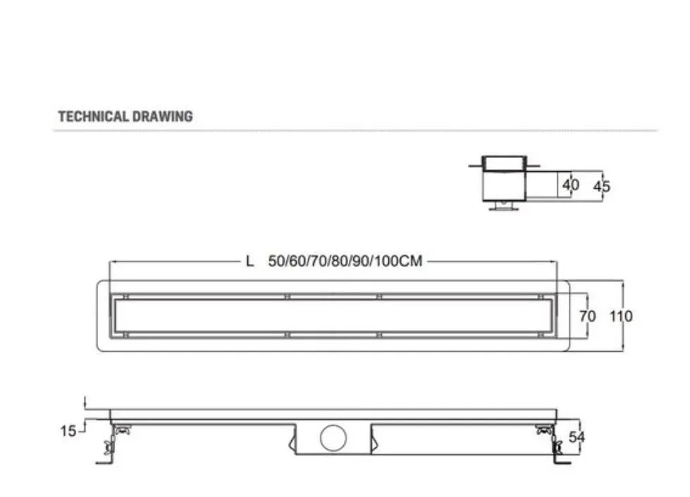 SaniSupreme Creavit Betegelbaar Rooster 70 cm - RVS