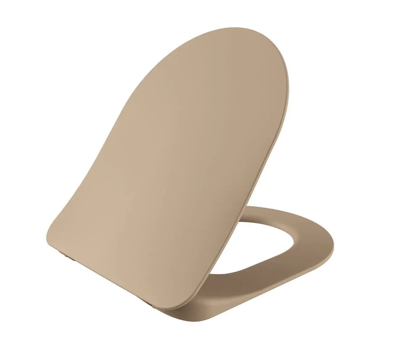 SaniSupreme Creavit SET wandcloset toilet wc met sproeiler incl. softclose zitting 50.5 x 35.5cm x 34.5cm Mat Cappucino