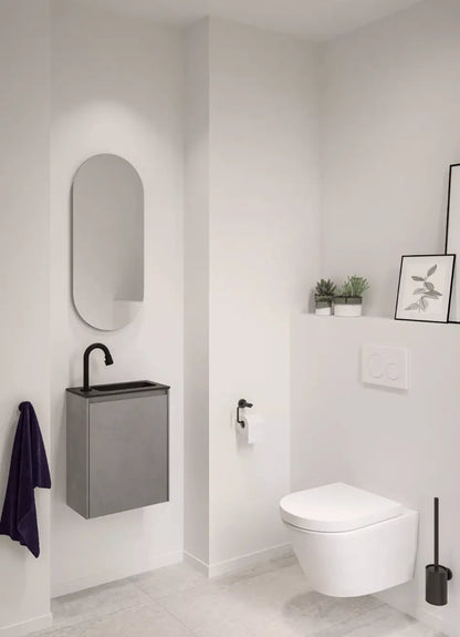 Sanisupreme Design Luna Spiegel Ovaal 35x80 cm