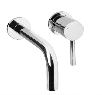 SaniSupreme® Differnz inbouw wastafelkraan mengkraan koud - warm keramisch chroom