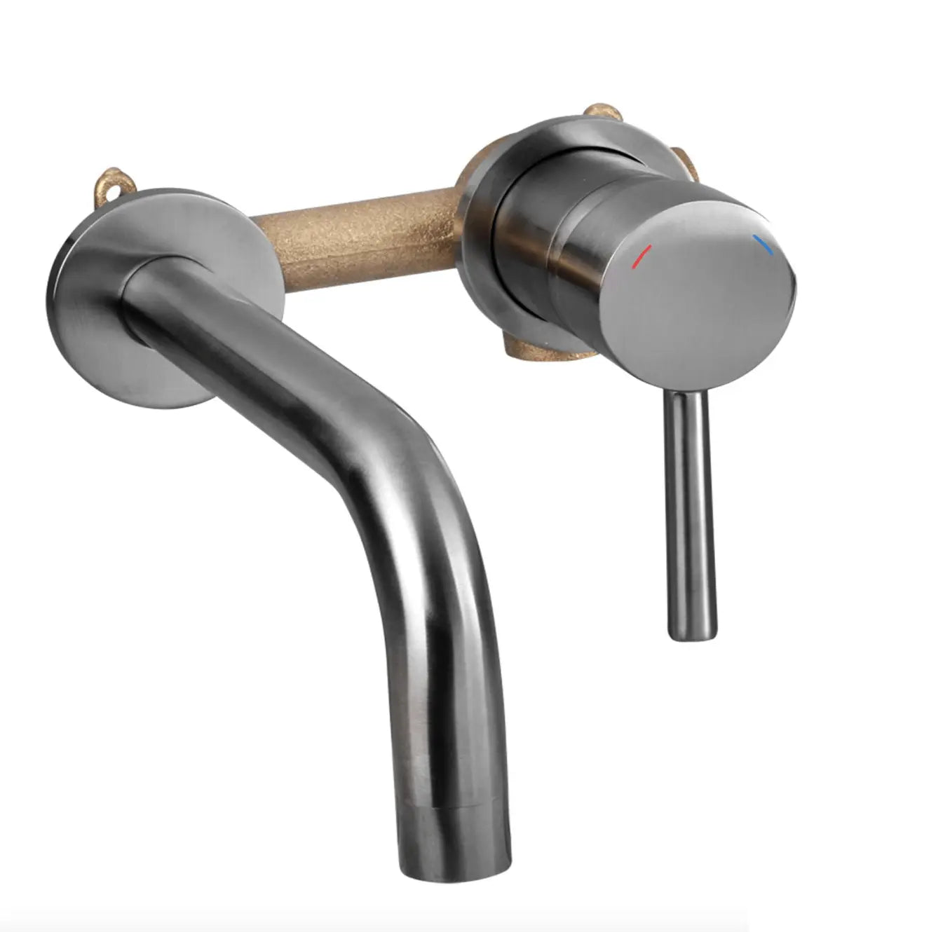 SaniSupreme® Differnz inbouw wastafelkraan mengkraan koud - warm keramisch Gunmetal