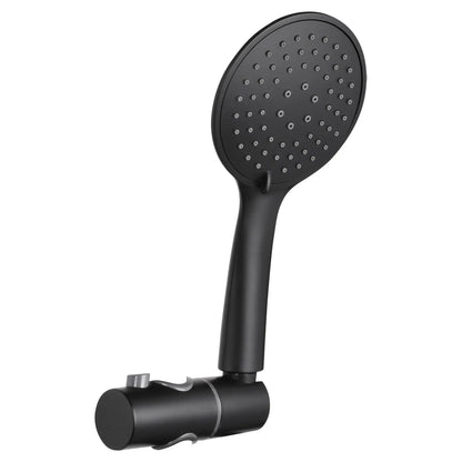 SaniSupreme Differnz ThermoPlus opbouw doucheset 25 cm. regendouche mat zwart rond