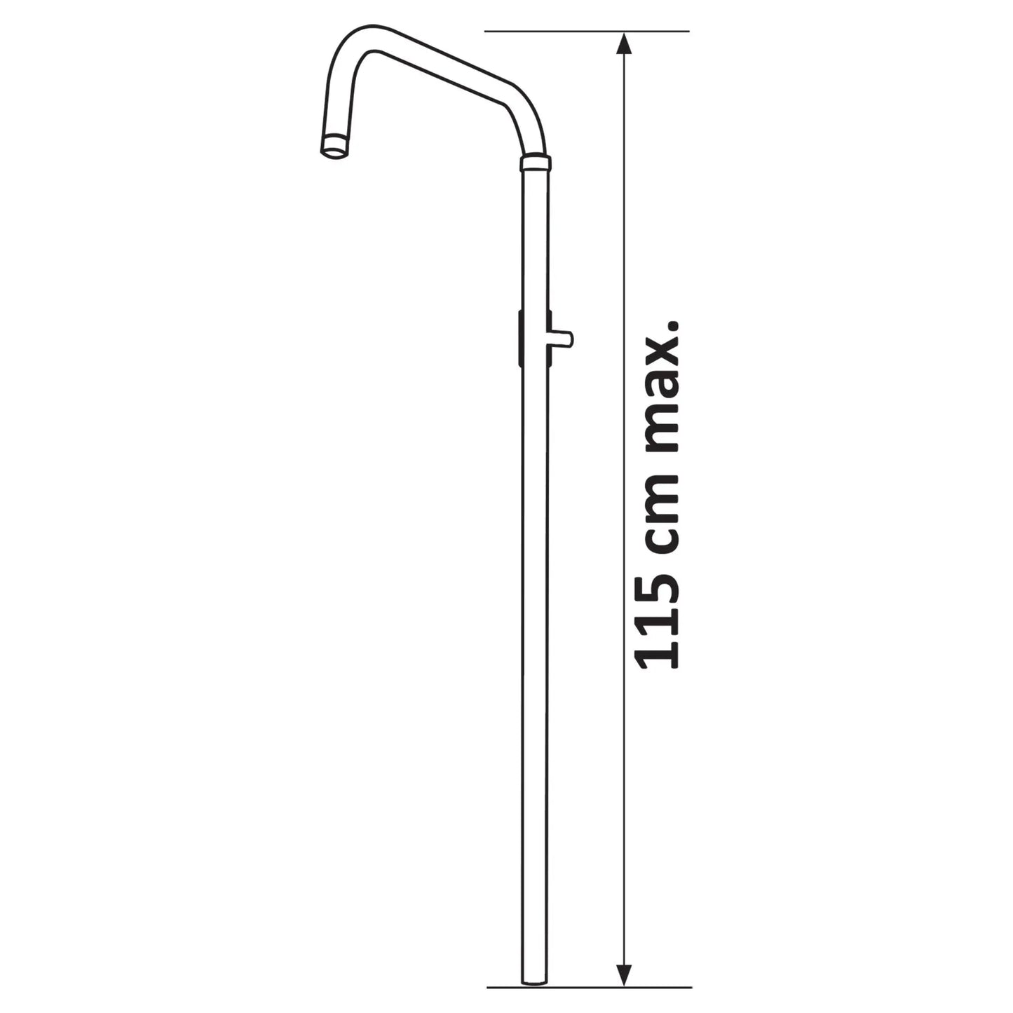 SaniSupreme Differnz ThermoPlus opbouw doucheset 25x25cm. regendouche mat zwart vierkant