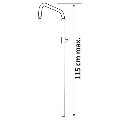 SaniSupreme Differnz ThermoPlus opbouw doucheset 25x25cm. regendouche mat zwart vierkant