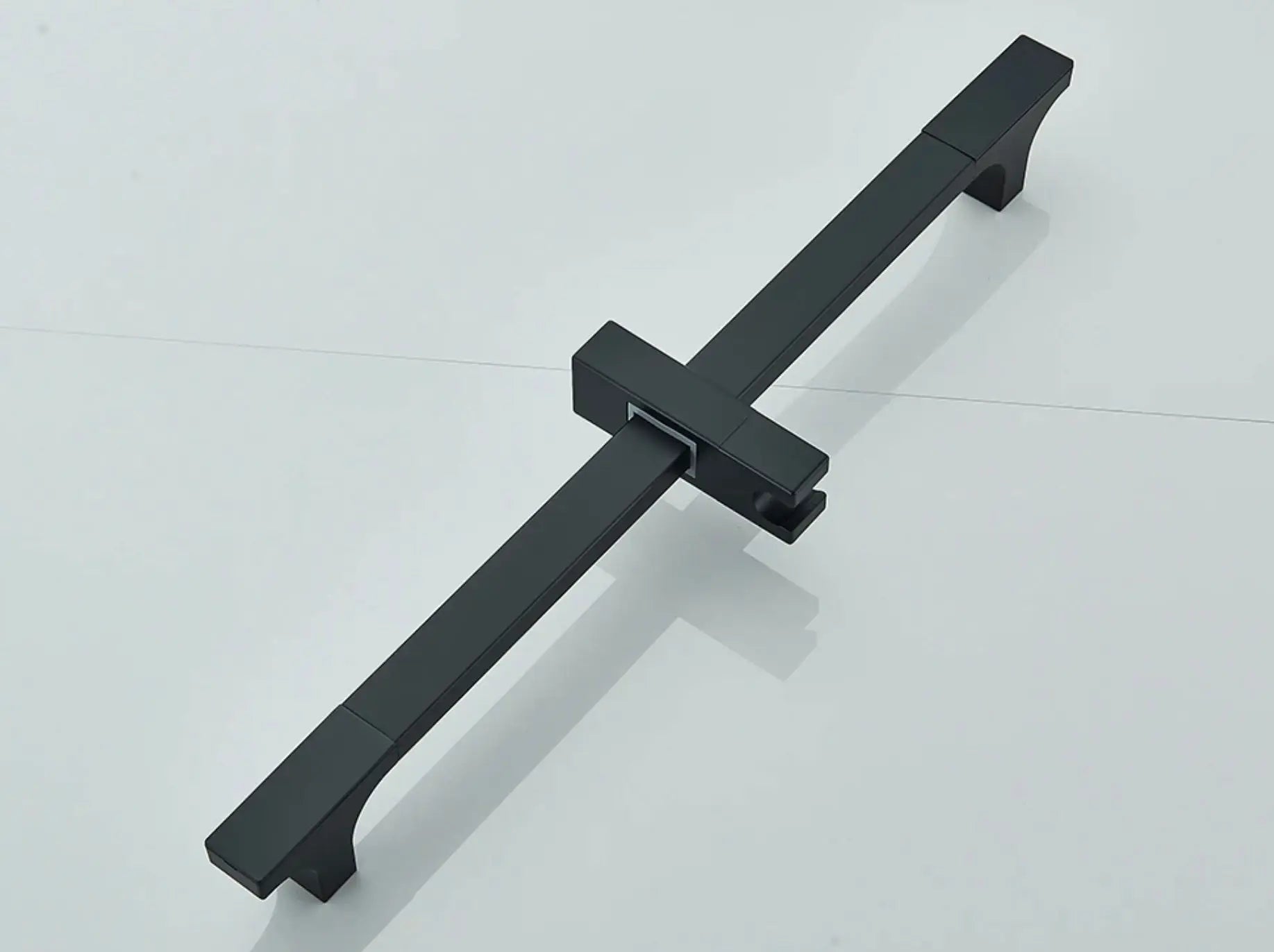 SaniSupreme Doucheset Firenze 8 inch - 20 cm. regendouche vierkant 3 - weg zwart inbouw