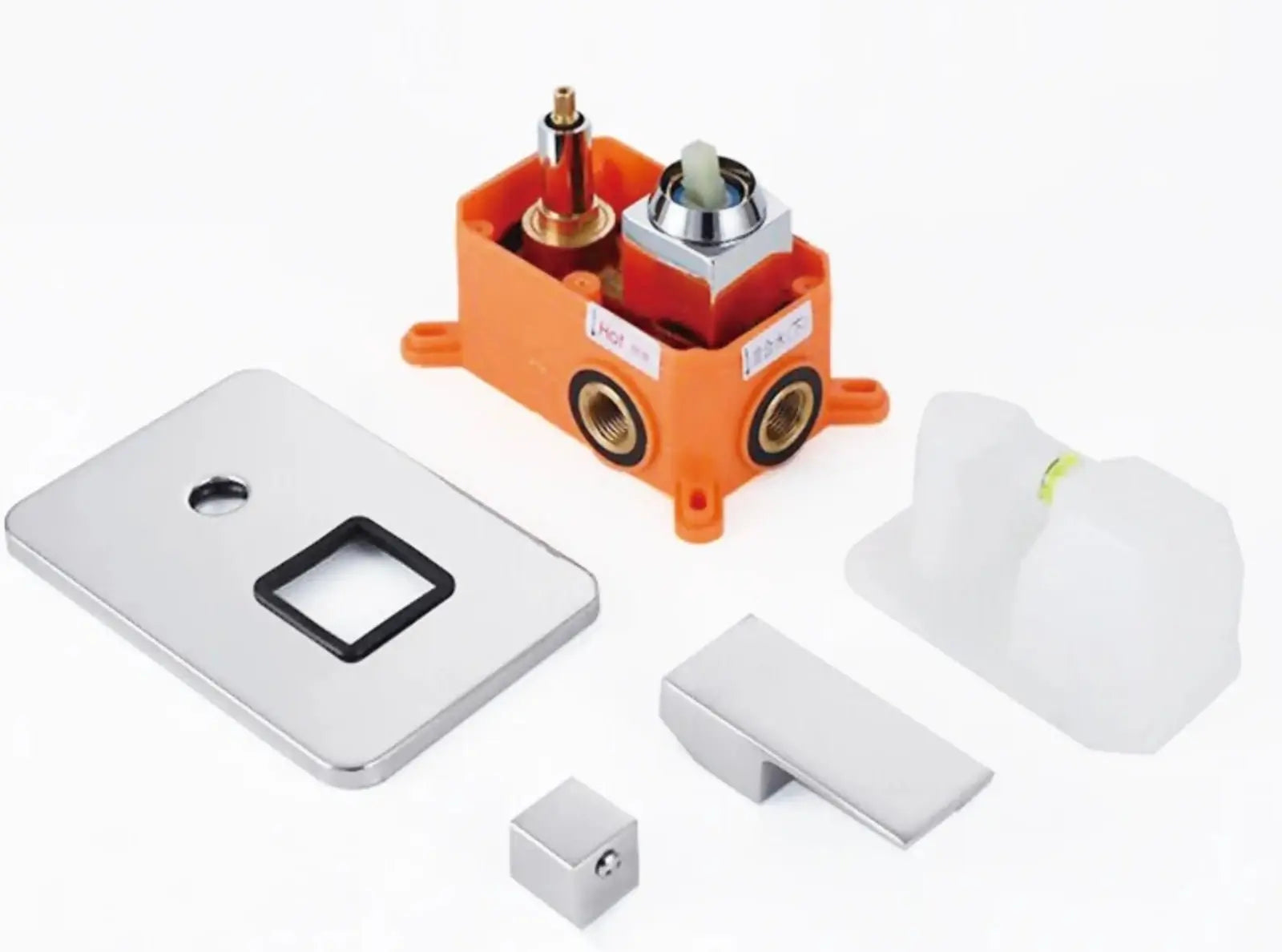 SaniSupreme Doucheset Lugano Premium handdouche mengkraan regendouche vierkant 30 cm. Chroom inbouw 2 weg