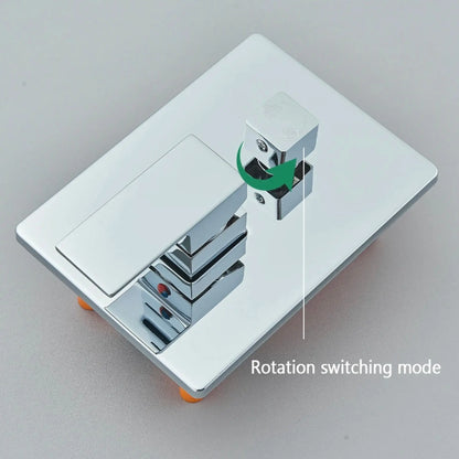 SaniSupreme Doucheset Lugano Premium handdouche mengkraan regendouche vierkant 30 cm. Chroom inbouw 2 weg