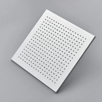 SaniSupreme Doucheset Manhattan Premium de Luxe LCD 16 inch LED Plafond regendouche vierkant 2 - weg chroom inbouw