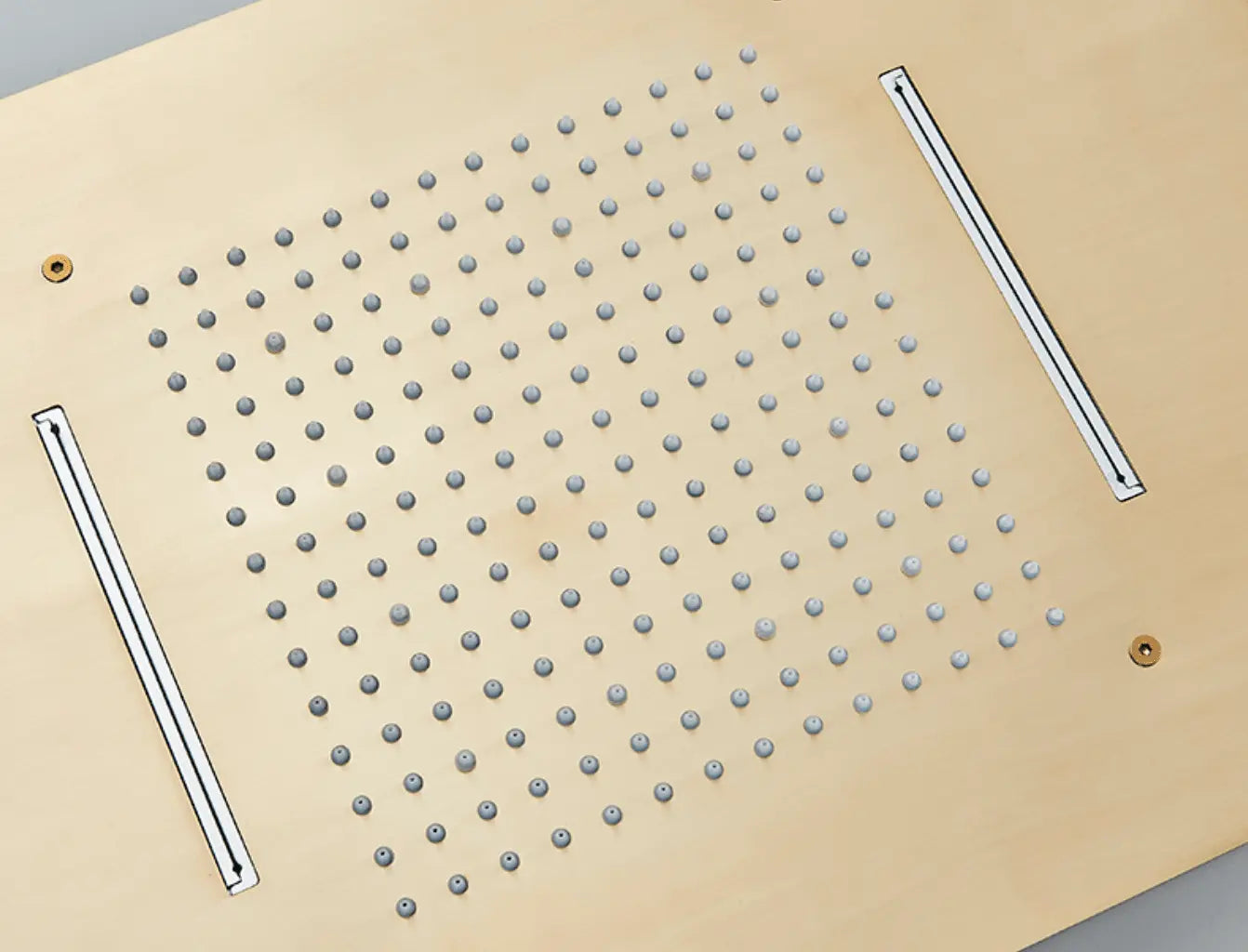 SaniSupreme Doucheset Manhattan Premium Plafond 40x80 cm regendouche vierkant 3 - weg goud geborsteld