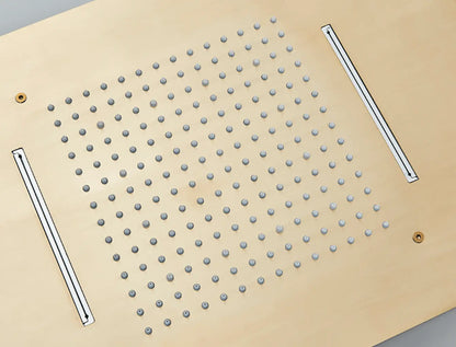 SaniSupreme Doucheset Manhattan Premium Plafond 40x80 cm regendouche vierkant 3 - weg goud geborsteld